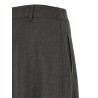 Flared skirt with loops