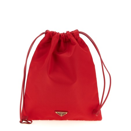 'Wish in Re-Nylon' pouch with logo