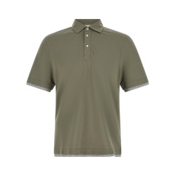'Faux Layering' polo shirt