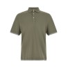 'Faux Layering' polo shirt
