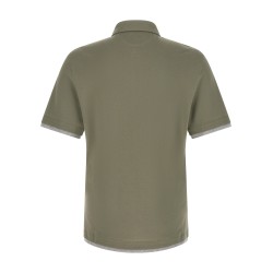 'Faux Layering' polo shirt