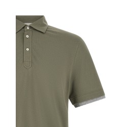 'Faux Layering' polo shirt