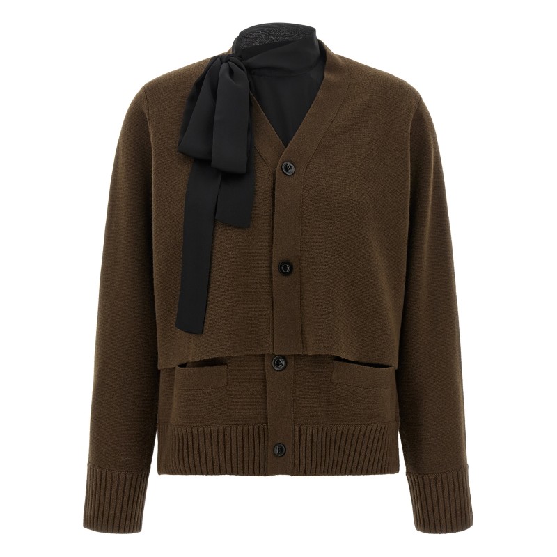 Cut-out cardigan