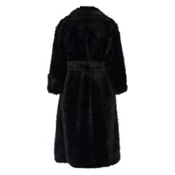 'Jackie' eco-fur trench coat