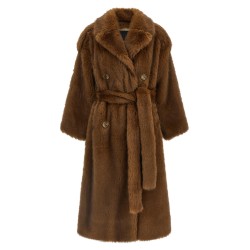 'Farrah' eco-fur coat