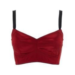Bustier top with stitching