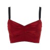 Bustier top with stitching