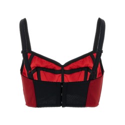 Bustier top with stitching