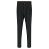 Red button pants