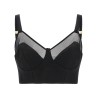 Cool wool and tulle top