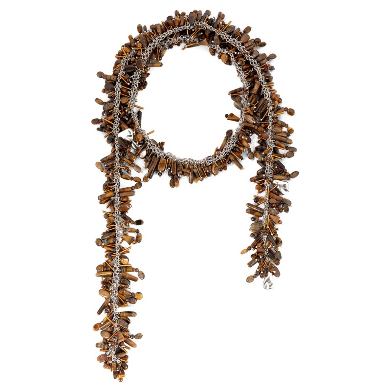 'Embroidered Scarf' necklace