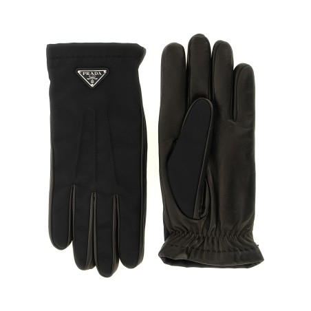 Re-Nylon and nappa gloves