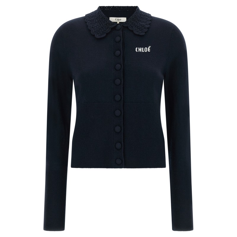 Collared cardigan