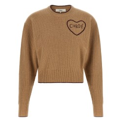 Heart intarsia sweater