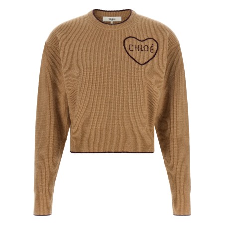Heart intarsia sweater