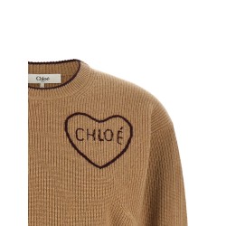 Heart intarsia sweater