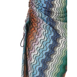 Greek motif cover-up dress