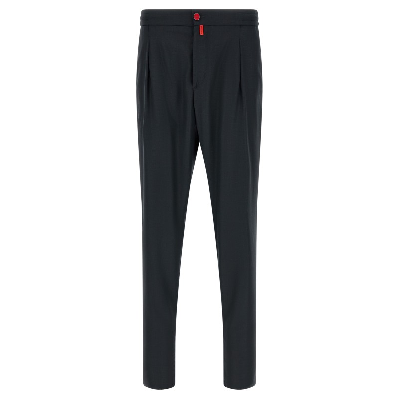 Red button pants