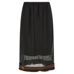 Fringed detail 'Ophelia' skirt