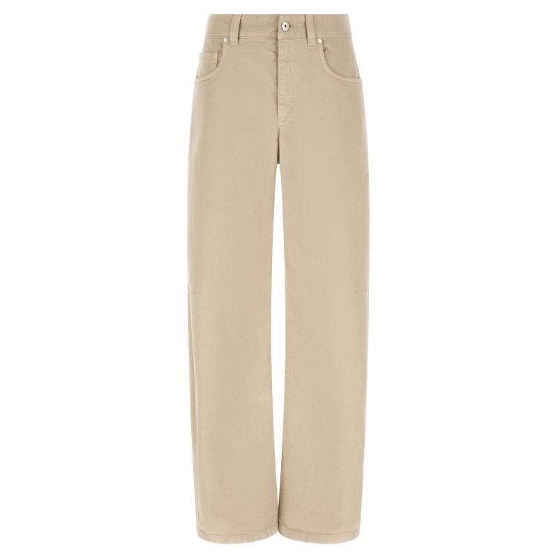 Garment-dyed jeans