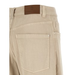 Garment-dyed jeans