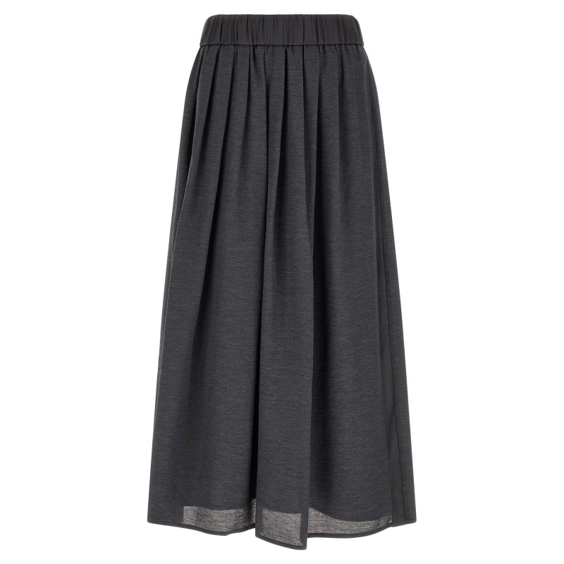 Skirt with elastic