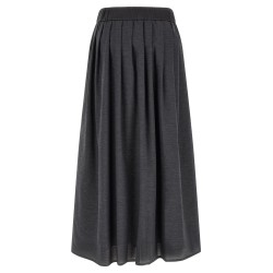 Skirt with elastic