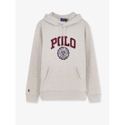 Hooded cotton blend sweatshirt
