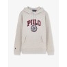 Hooded cotton blend sweatshirt