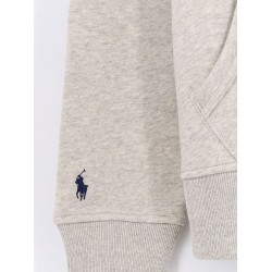 Hooded cotton blend sweatshirt