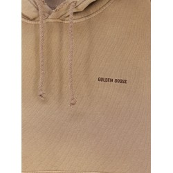 Cotton sweatshirt with front embroidered logo