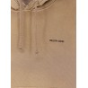 Cotton sweatshirt with front embroidered logo