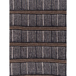 Over striped virgin wool and silk sweater