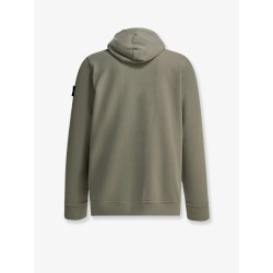 Organic cotton sweatshirt with lateral Logo patch