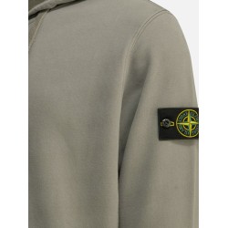 Organic cotton sweatshirt with lateral Logo patch