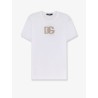 Cotton T-shirt with patch logo on the front