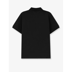 Piqué cotton polo shirt with Cassandre embroidery