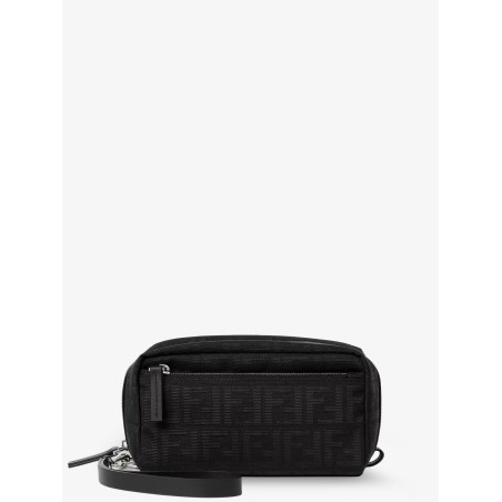 FF Zucca jacquard fabric clutch bag