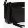 Zip Top Small vintage-effect leather shoulder bag