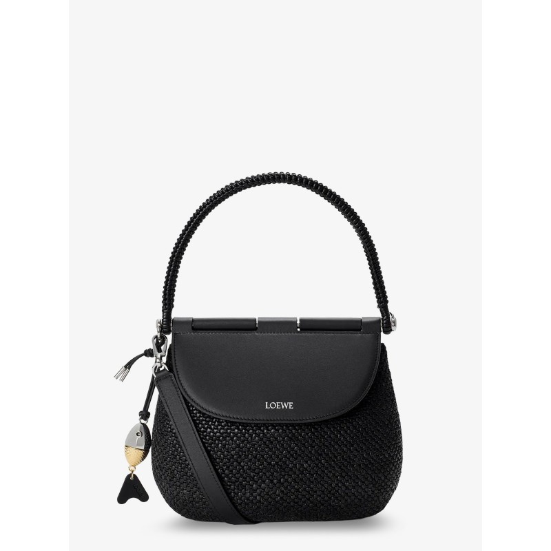 Paula's Ibiza -Pescador raffia and leather handbag