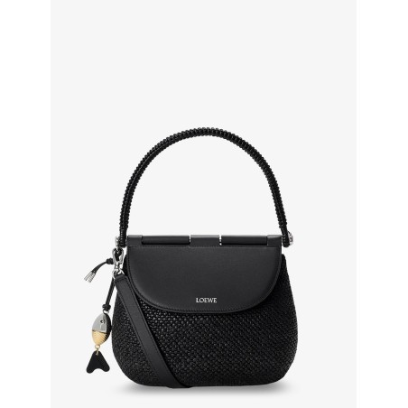 Paula's Ibiza -Pescador raffia and leather handbag