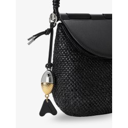 Paula's Ibiza -Pescador raffia and leather handbag