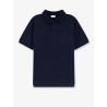 Piqué cotton polo shirt with Cassandre embroidery