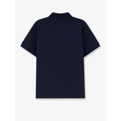 Piqué cotton polo shirt with Cassandre embroidery