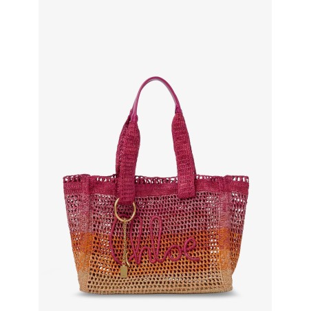 East-West Summer Banana multicolored raffia shoulder bag