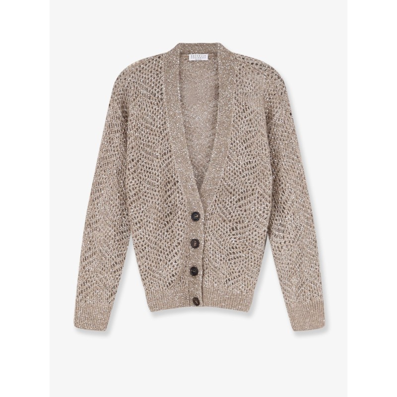 Mohair blend cardigan with iconic Dazzling motif