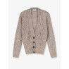 Mohair blend cardigan with iconic Dazzling motif