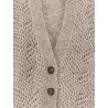 Mohair blend cardigan with iconic Dazzling motif
