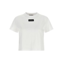 Logo patch crop T-shirt