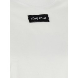 Logo patch crop T-shirt
